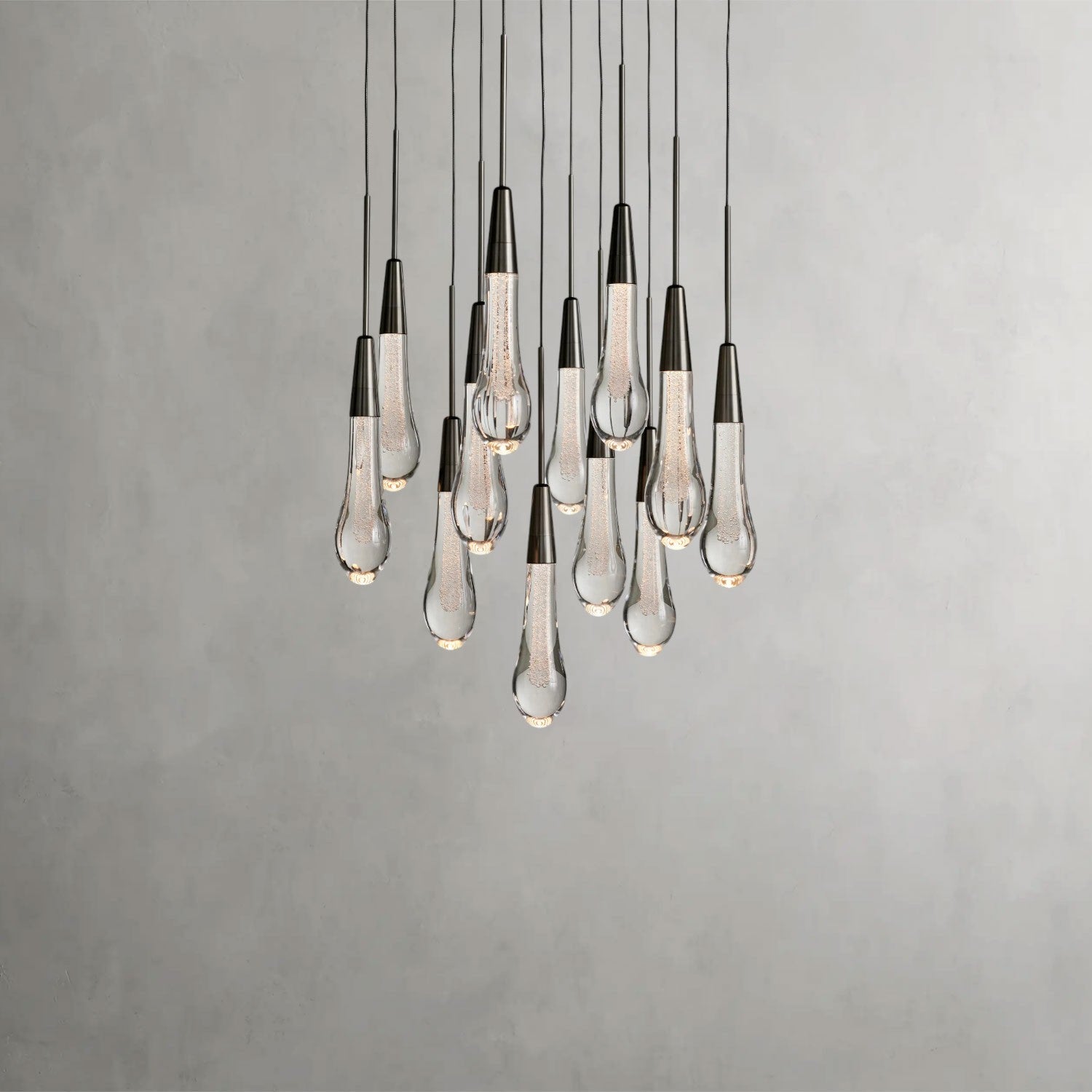 Soltaire Round Chandelier 17", 24", 36", 58"